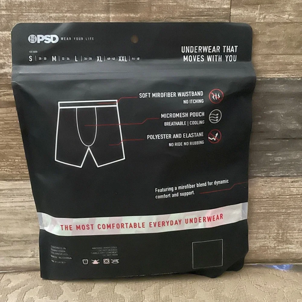 PSD Underwear Mens Joker Boxer Briefs Green Pink HA HA HA Graphic Small NEW